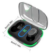 Стерео безжични слушалки КLGO HK-90BL Pure BASS ,Bluetooth 5.0 Touch Control с кутия за безжично зареждане, модел 2023