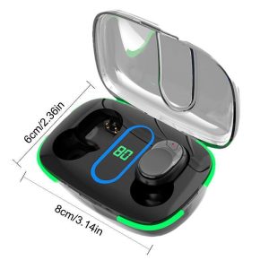 Стерео безжични слушалки КLGO HK-90BL Pure BASS ,Bluetooth 5.0 Touch Control с кутия за безжично зареждане, модел 2023