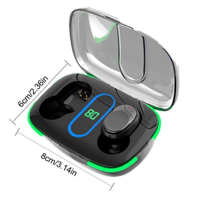 Стерео безжични слушалки КLGO HK-90BL Pure BASS ,Bluetooth 5.0 Touch Control с кутия за безжично зареждане, модел 2023