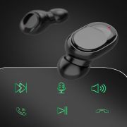 Стерео безжични слушалки КLGO HK-90BL Pure BASS ,Bluetooth 5.0 Touch Control с кутия за безжично зареждане, модел 2023
