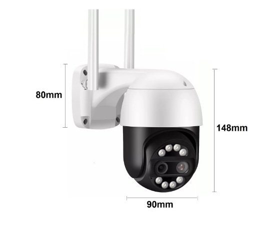 5MP  WiFi камера Външна 10X Zoom PTZ Сигурност CCTV IP с двоен обектив