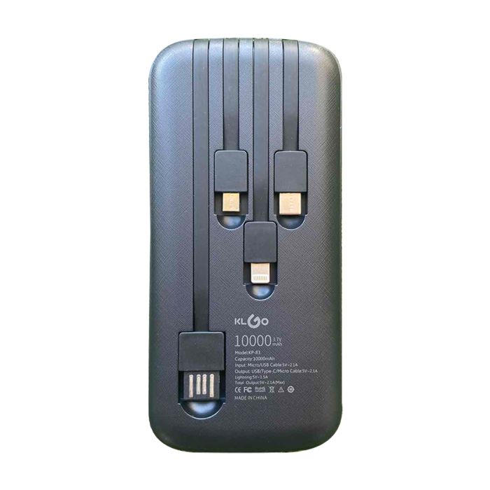 KLGO KP-83 Преносима батерия 10000mAh с дисплей