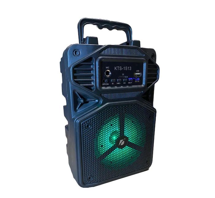 ТОНКОЛОНА KTS-1513 акумулаторна, 4inch, 5W, Bluetooth, Микрофон bluetooth БЕЗЖИЧНА