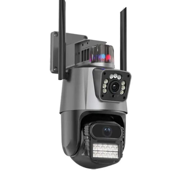 Двойна WIFI PTZ камера за видеонаблюдение 8MP iCsee app