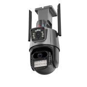 Двойна WIFI PTZ камера за видеонаблюдение 8MP iCsee app
