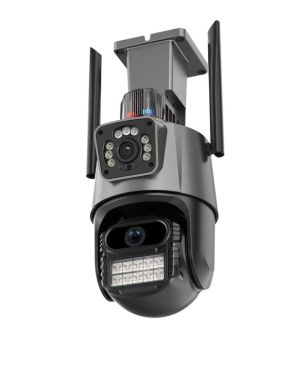 Двойна WIFI PTZ камера за видеонаблюдение 8MP iCsee app